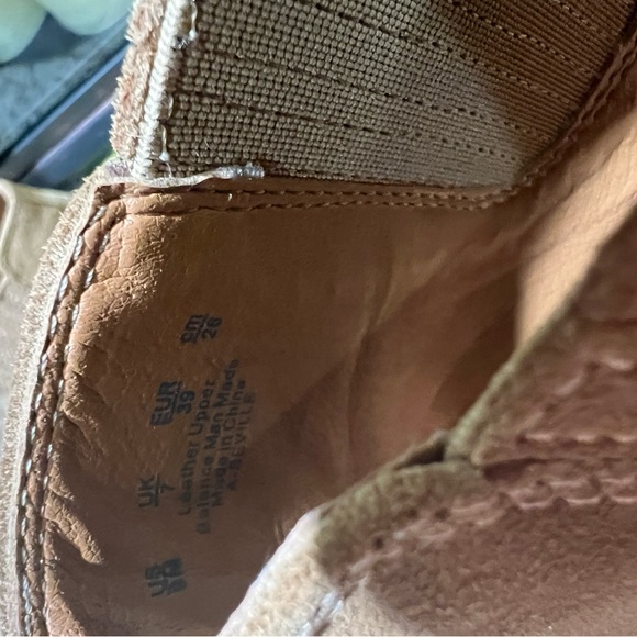 Sarto by Franco Sarto Seville Leather Brown Chelsea Booties Boots 9 - Picture 8 of 12